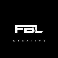 fbl letra inicial logo diseño modelo vector ilustración