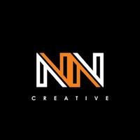 NN Letter Initial Logo Design Template Vector Illustration