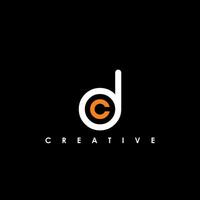 DC Letter Initial Logo Design Template Vector Illustration