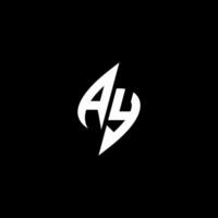 AY monogram logo esport or gaming initial concept vector