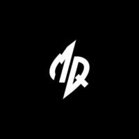 MQ monogram logo esport or gaming initial concept vector
