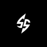 SS monogram logo esport or gaming initial concept vector
