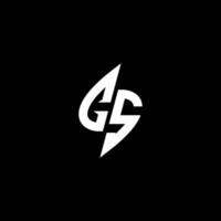 CS monogram logo esport or gaming initial concept vector