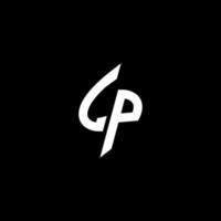 LP monogram logo esport or gaming initial concept vector