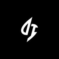 DI monogram logo esport or gaming initial concept vector