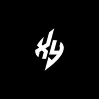XY monogram logo esport or gaming initial concept vector