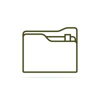 Data folder icon cartoon vector illustration