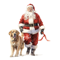 AI generated Baby Santa For Christmas Event. Watercolor Style. AI Generated png