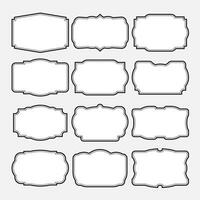 Set of 12 vintage vector frames