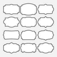 Set of 12 vintage vector frames