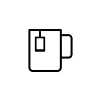 té taza icono diseño vector