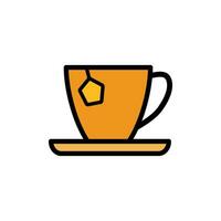 té taza icono diseño vector