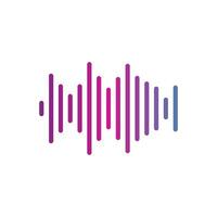 sound wave icon design vector
