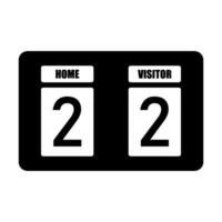 soccer scoreboard icon design vector