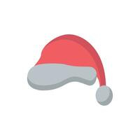 Papa Noel sombrero icono vector de color estilo ilustración diseño