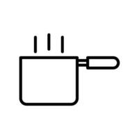 sauce pan icon vector template