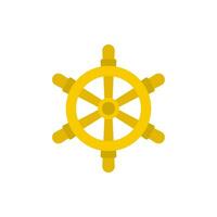 ship steering wheel icon design vector template