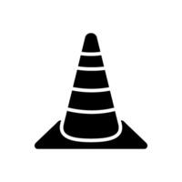 safety cone icon design vector