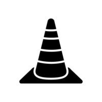 safety cone icon design vector