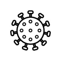 corona virus icon flat design vector template