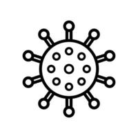 corona virus icon flat design vector template