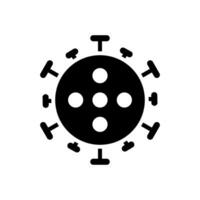 corona virus icon flat design vector template