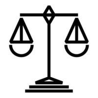 scales of justice icon design vector