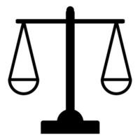 scales of justice icon design vector