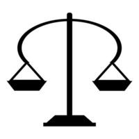 scales of justice icon design vector