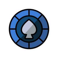 poker chip icon design vector