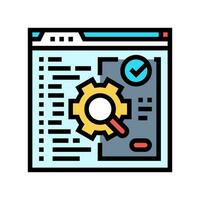 software testing color icon vector illustration