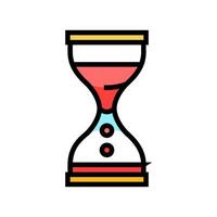 liquid timer fidget toy color icon vector illustration