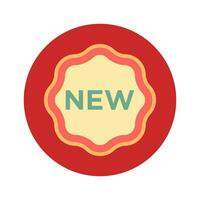 new badge icon design vector