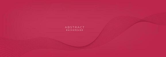 Abstract vector background with red wavy lines