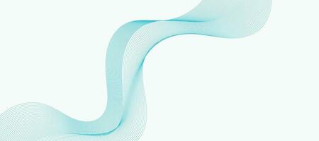 Abstract vector background with smooth color wave. Smoke wavy lines. Vector blue waves background