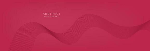 Abstract vector background with red wavy lines