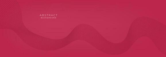 Abstract vector background with red wavy lines