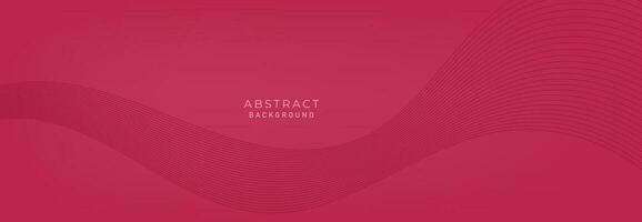 Abstract vector background with red wavy lines