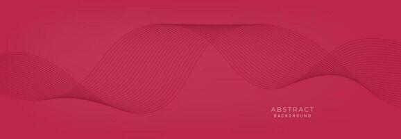 Abstract vector background with red wavy lines