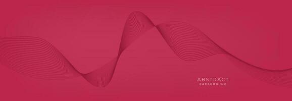 Abstract vector background with red wavy lines