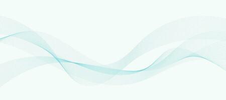 Abstract vector background with smooth color wave. Smoke wavy lines. Vector blue waves background