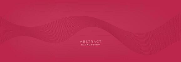 Abstract vector background with red wavy lines