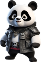 ai gegenereerd schattig panda in een tekenfilm karakter. ai-gegenereerd. png