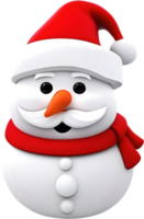 AI generated Colorful drawing of a cute Snowman. AI-Generated. png