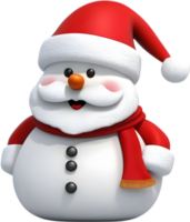 AI generated Colorful drawing of a cute Snowman. AI-Generated. png