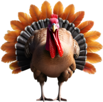 AI generated Image of a Turkey with a Thanksgiving theme. Ai-Generated. png