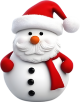 AI generated Colorful drawing of a cute Snowman. AI-Generated. png