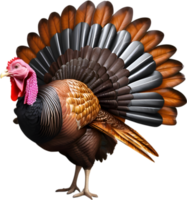 AI generated Image of a Turkey with a Thanksgiving theme. Ai-Generated. png