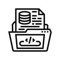 software prototyping line icon vector illustration