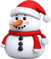 AI generated Colorful drawing of a cute Snowman. AI-Generated. png